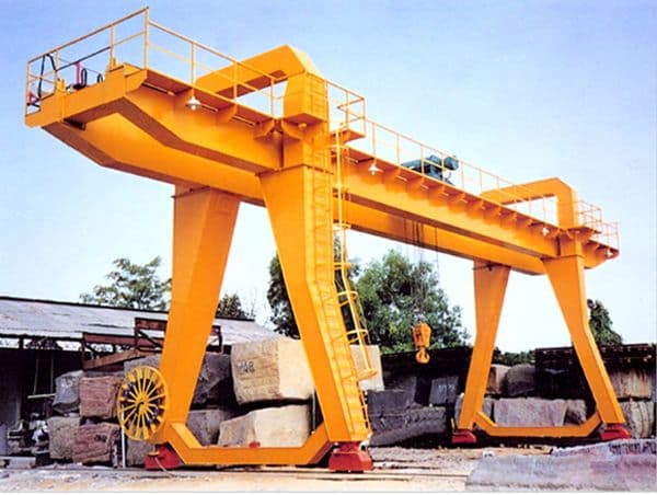 Outdoor precast yard 3_32 ton Box type trestle gantry crane
